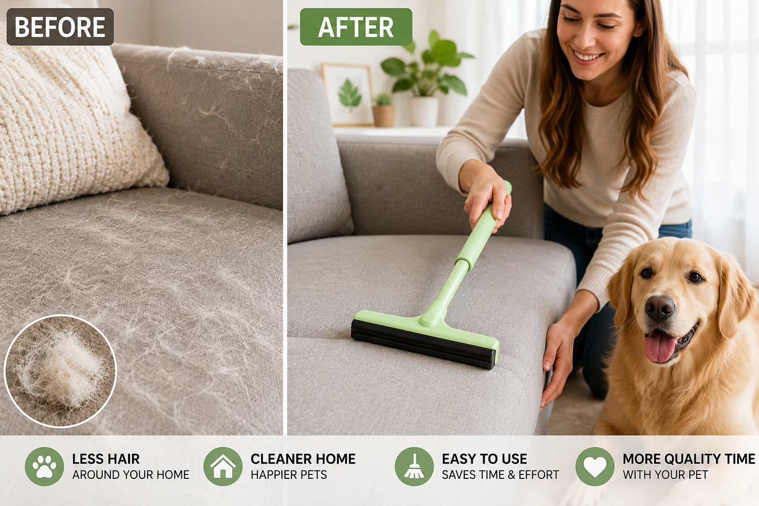 How to Stop Pet Hair From Taking Over Your Home