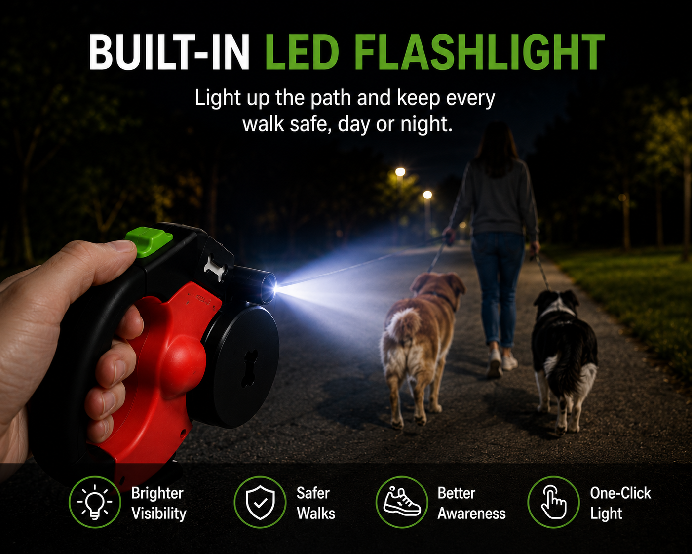 Dual Dog Leash Pro™ | Walk Two Dogs With One Hand