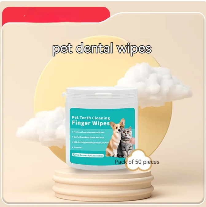 Disposable Pet Grooming Glove Wipes - 5-Finger Textured Design
